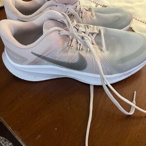 Nike Women's Light Pink and Gray Athletic Shoes